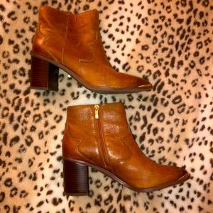 Brown ankle boots